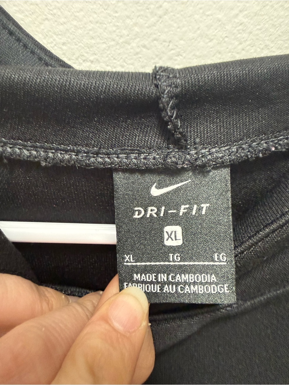Nike Dri-FIT Black Performance Tee - Picture 2 of 3